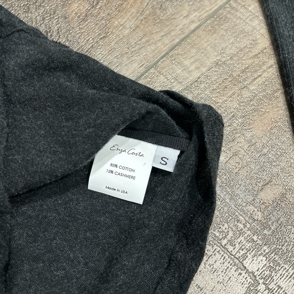 Brand new Enza Costa cashmere twist top in charcoal - Picture 4 of 6